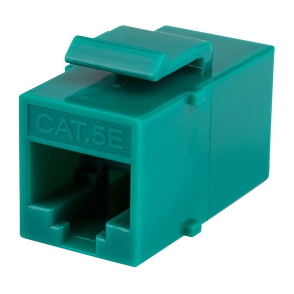 Main product image for Cat 5e Green RJ45 Inline Coupler with Keystone Latch 150-832